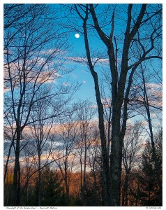 “Moonlight at the Golden Hour” - Bancroft, Ontario