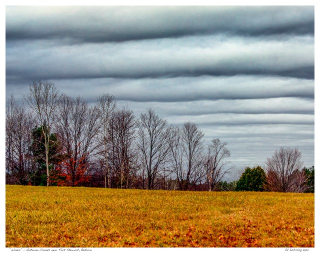 “Waves” - Autumn Clouds near Fort Stewart, Ontario
