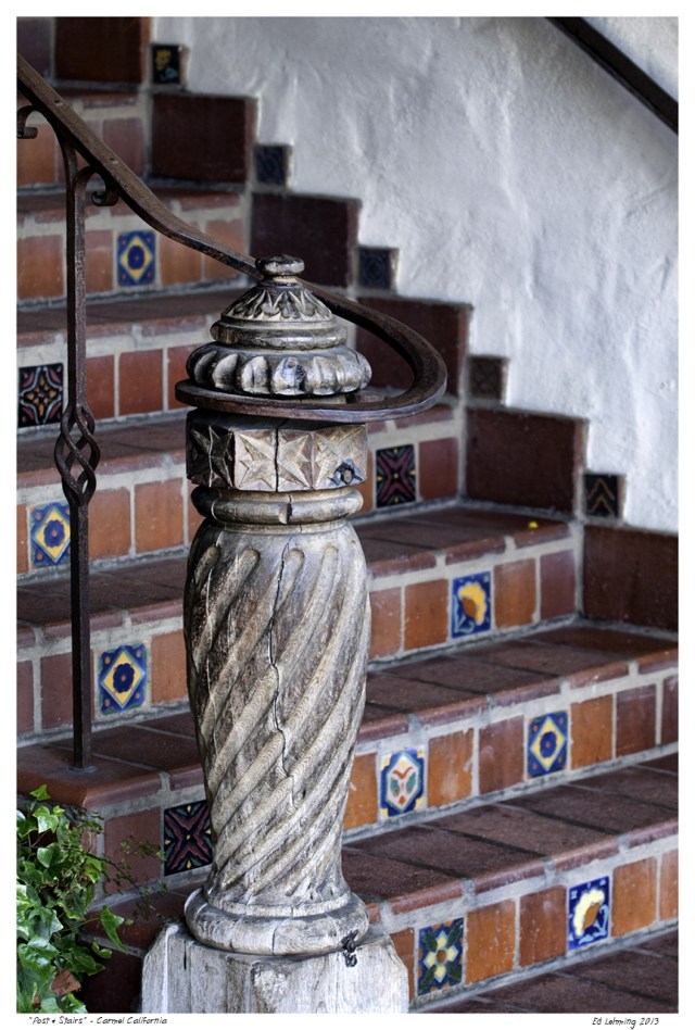 Post and Stairs - Carmel CA