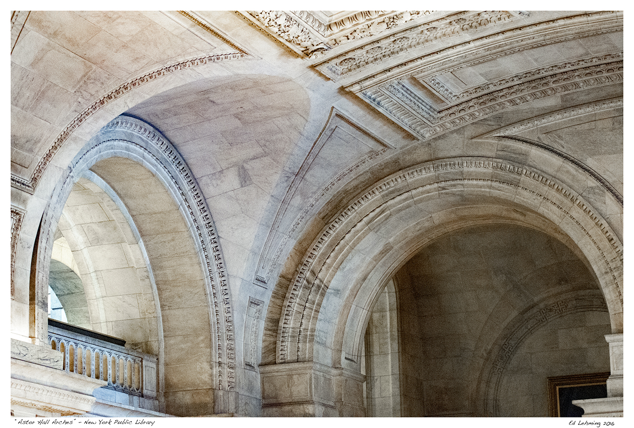 “Astor Hall Arches” – New York Public Library | Ed Lehming Photography