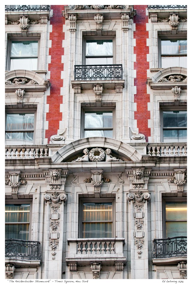 “The Knickerbocker Stonework” - Times Square, New York