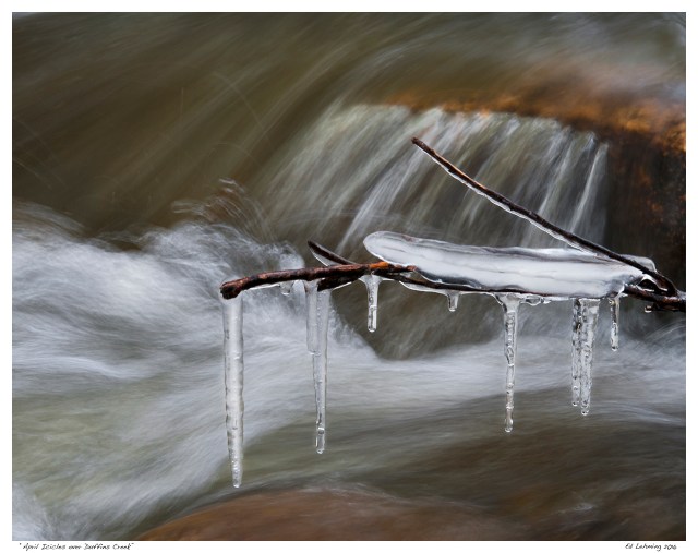 “April Icicles over Duffins Creek”