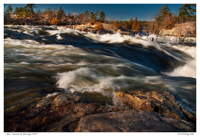 “April Sunset at Burleigh Falls”