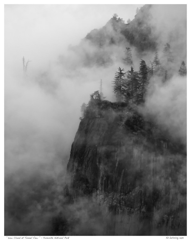 Low Cloud at Tunnel View - Yosemeite National Park