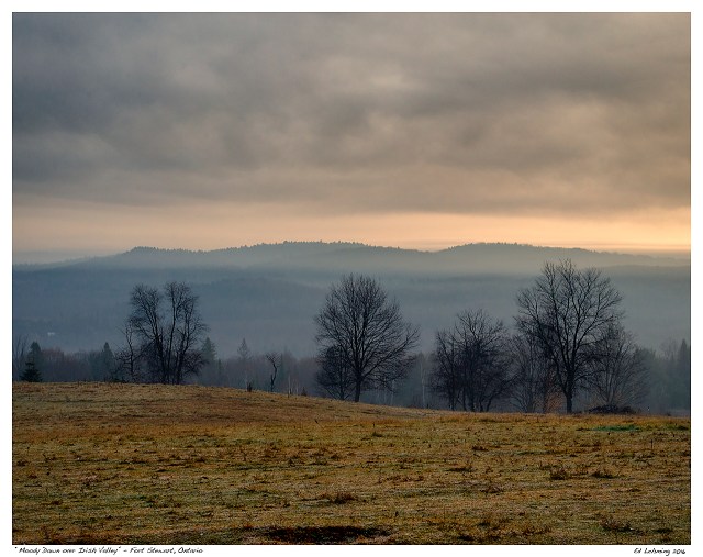 “Moody Dawn over Irish Valley” - Fort Stewart, Ontario