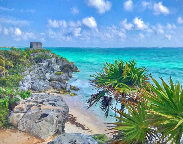 "Warm Breezes at Tulum"