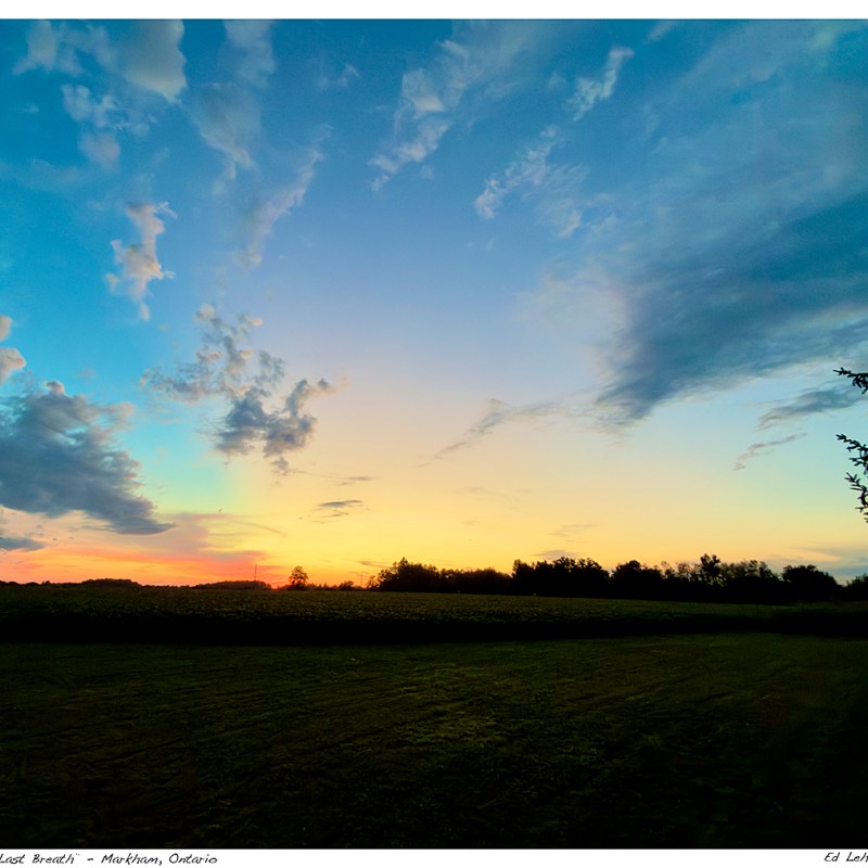 “The Day’s Last Breath” – Markham,&nbsp;Ontario